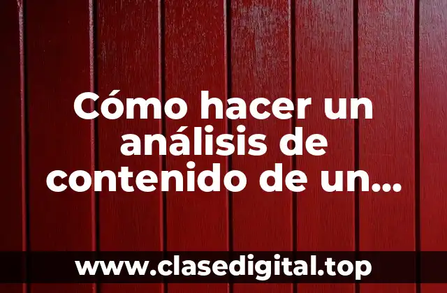 Cómo hacer un análisis de contenido de un periódico