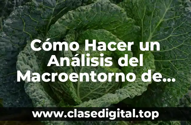 Cómo Hacer un Análisis del Macroentorno de una Empresa