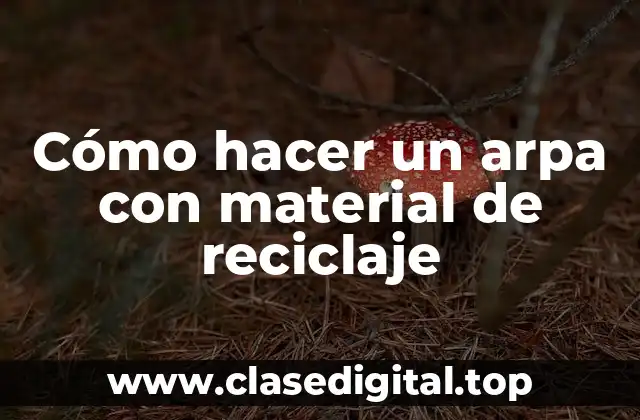 Cómo hacer un arpa con material de reciclaje