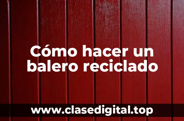 Cómo hacer un balero reciclado