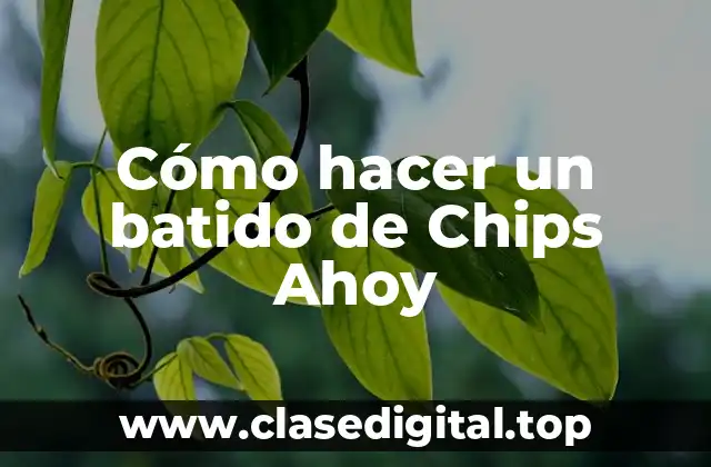 Cómo hacer un batido de Chips Ahoy