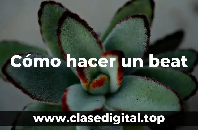 Cómo hacer un beat