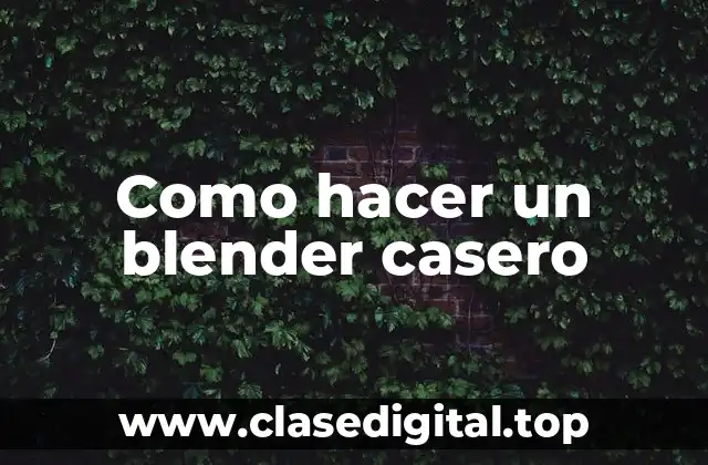 Blender casero