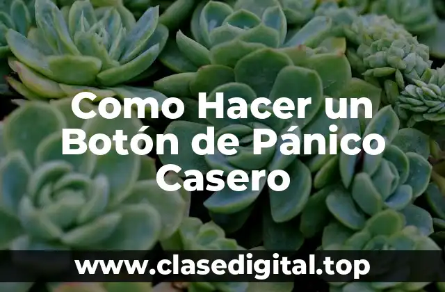 Como Hacer un Botón de Pánico Casero