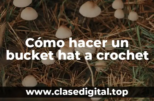Cómo hacer un bucket hat a crochet