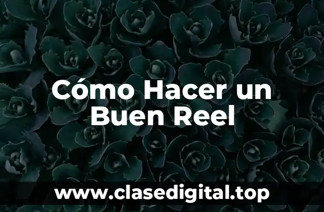 Cómo Hacer un Buen Reel