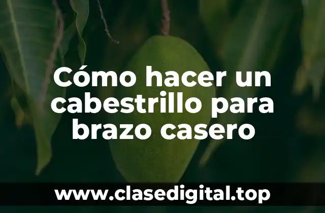 Cómo hacer un cabestrillo para brazo casero