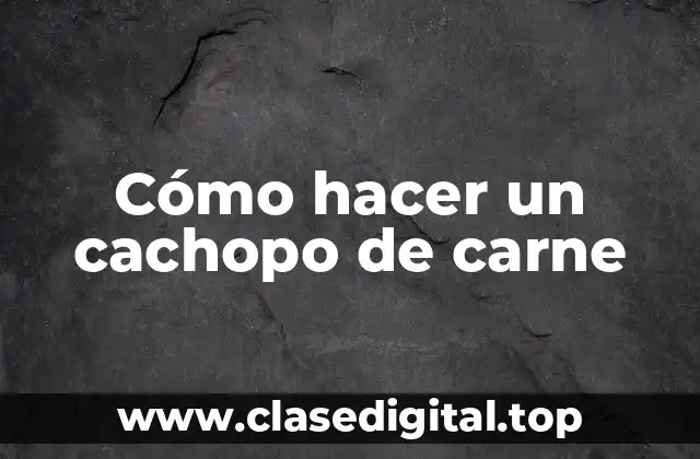 Cómo hacer un cachopo de carne