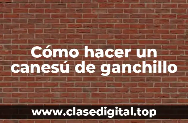 Cómo hacer un canesú de ganchillo