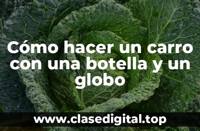Cómo hacer un carro con una botella y un globo