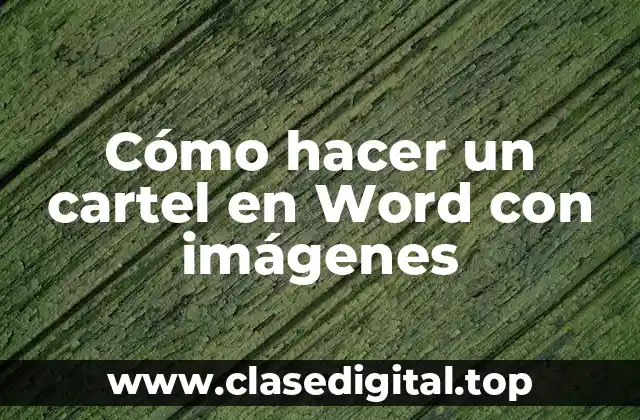 Cómo hacer un cartel en Word con imágenes