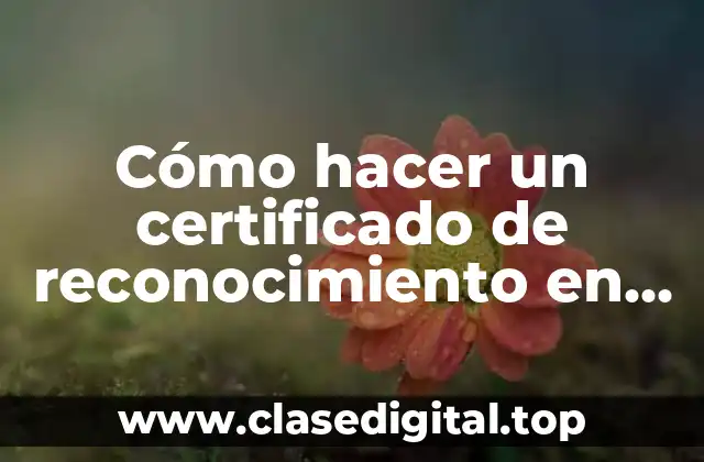 Cómo hacer un certificado de reconocimiento en PowerPoint