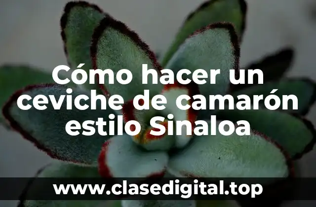 Ceviche de camarón estilo Sinaloa