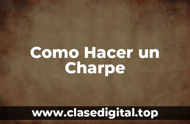 Como Hacer un Charpe