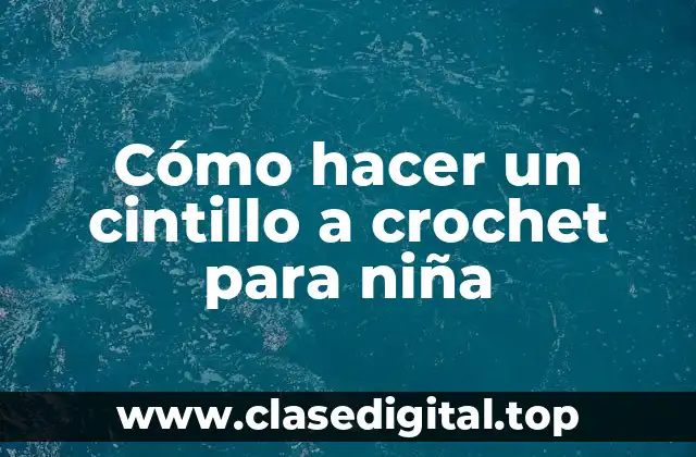Cómo hacer un cintillo a crochet para niña