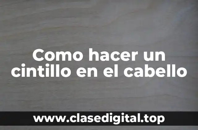 Como hacer un cintillo en el cabello