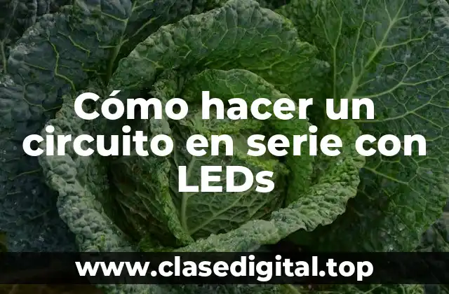 ¿Qué es un circuito en serie con LEDs?