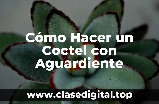 ¿Qué es un Coctel con Aguardiente?