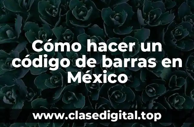 Cómo hacer un código de barras en México