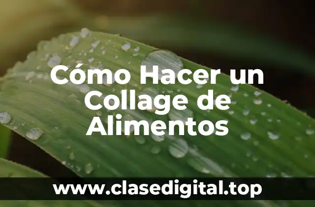 Cómo Hacer un Collage de Alimentos