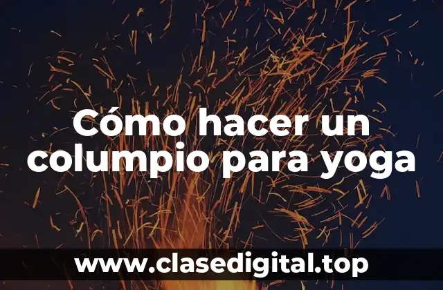 Cómo hacer un columpio para yoga