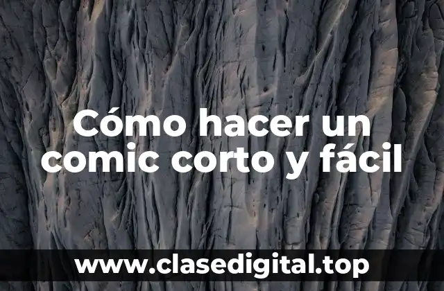 Cómo hacer un comic corto y fácil