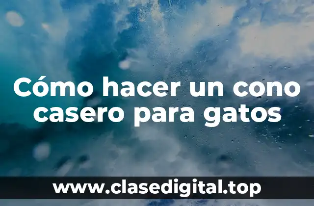 Cómo hacer un cono casero para gatos