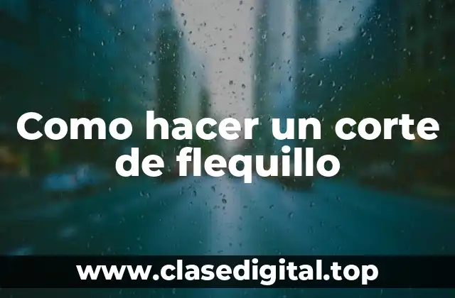 Como hacer un corte de flequillo