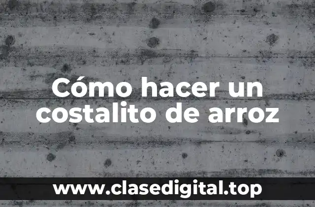 Cómo hacer un costalito de arroz