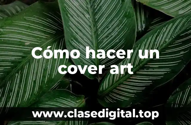 Cómo hacer un cover art