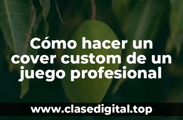 Cómo hacer un cover custom de un juego profesional