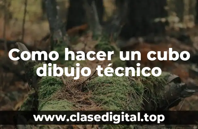 Como hacer un cubo dibujo técnico