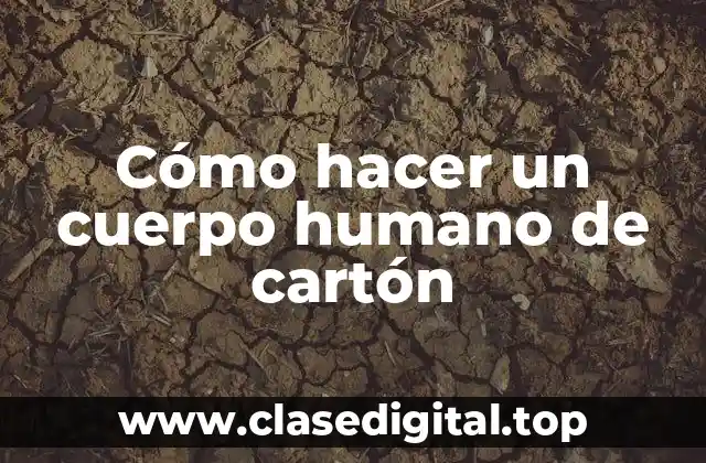 Cómo hacer un cuerpo humano de cartón