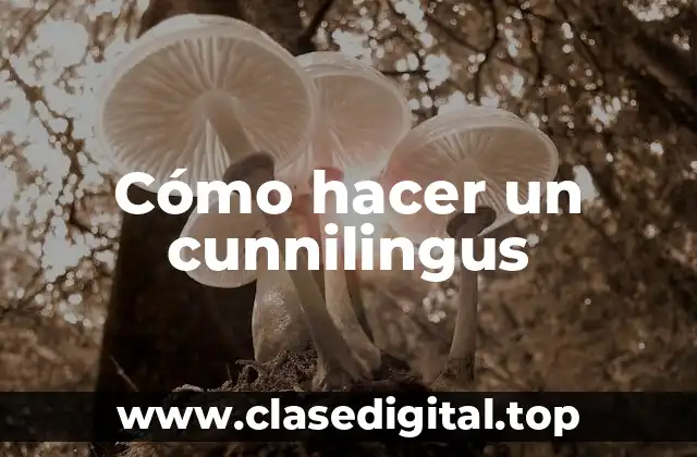 Cómo hacer un cunnilingus