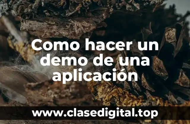 Demo de una aplicación