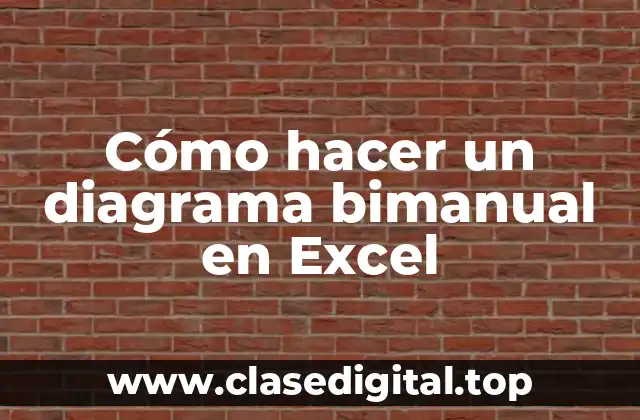 Cómo hacer un diagrama bimanual en Excel