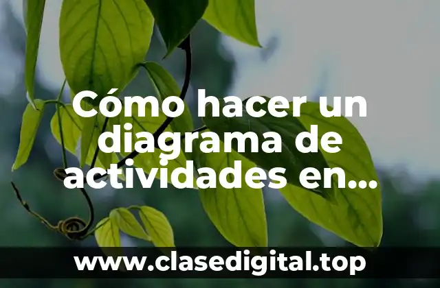 Cómo hacer un diagrama de actividades en Enterprise Architect