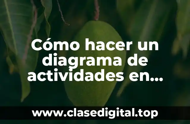 Cómo hacer un diagrama de actividades en StarUML