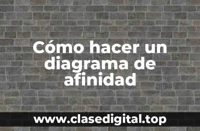 Cómo hacer un diagrama de afinidad