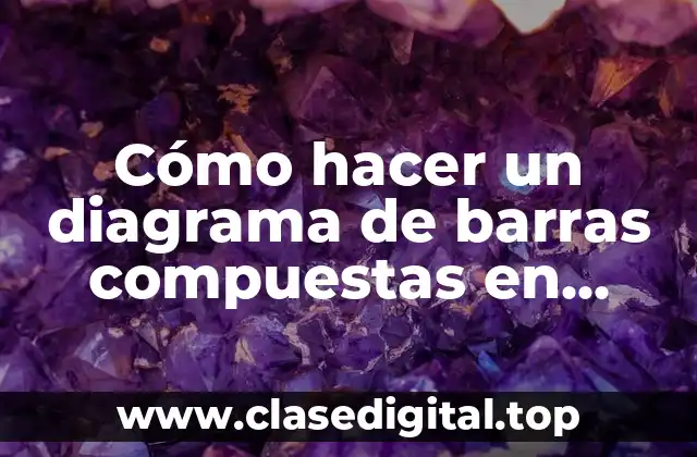 Cómo hacer un diagrama de barras compuestas en Excel