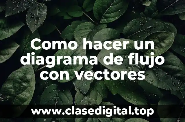Como hacer un diagrama de flujo con vectores