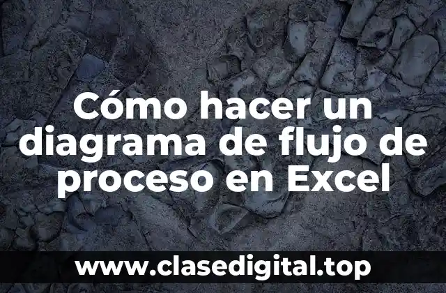 Cómo hacer un diagrama de flujo de proceso en Excel