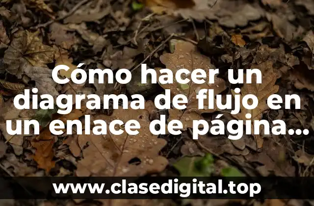 Cómo hacer un diagrama de flujo en un enlace de página web
