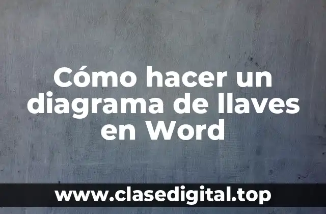 Cómo hacer un diagrama de llaves en Word