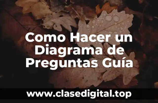 Como Hacer un Diagrama de Preguntas Guía