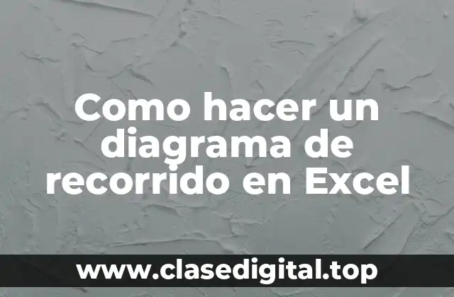 Como hacer un diagrama de recorrido en Excel