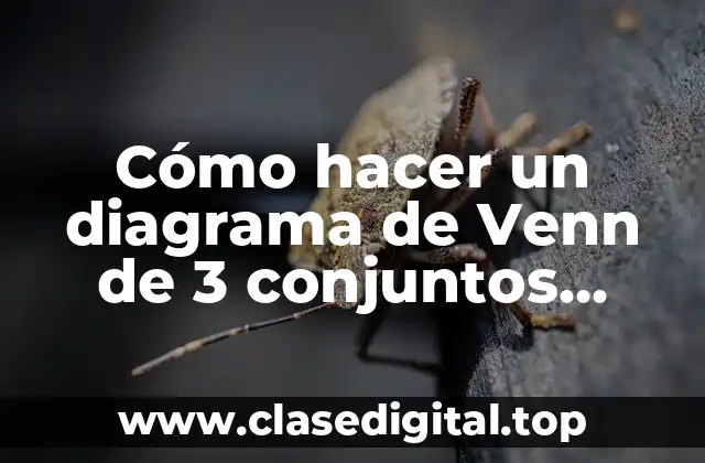 Cómo hacer un diagrama de Venn de 3 conjuntos online