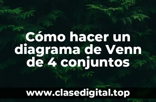 ¿Qué es un diagrama de Venn de 4 conjuntos?