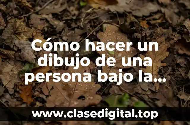 Cómo hacer un dibujo de una persona bajo la lluvia