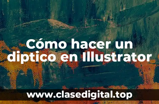 Cómo hacer un diptico en Illustrator